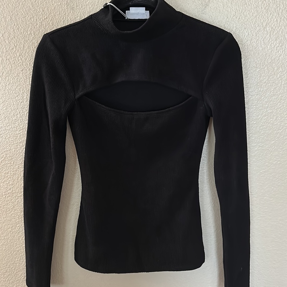 NEW Lovers and Friends Black Viana Long Sleeve Top Size XXS NWT - Picture 9 of 14
